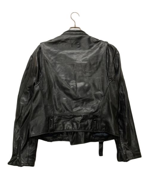 Y-3（ワイスリー）Y-3 (ワイスリー) adidas (アディダス) ダブルライダースジャケット ブラック サイズ:Mの古着・服飾アイテム