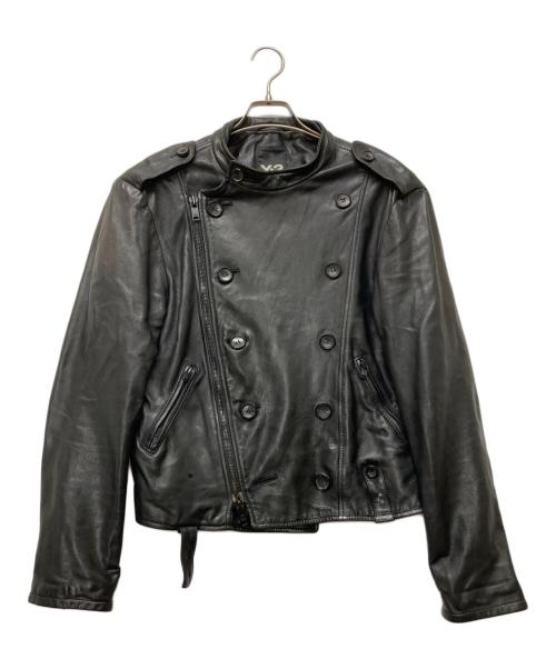 Y-3（ワイスリー）Y-3 (ワイスリー) adidas (アディダス) ダブルライダースジャケット ブラック サイズ:Mの古着・服飾アイテム