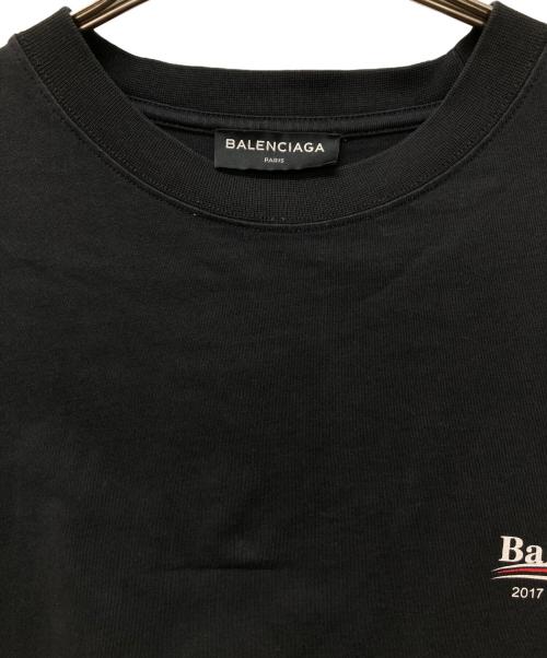 BALENCIAGA（バレンシアガ）BALENCIAGA (バレンシアガ) キャンペーンロゴプリントTシャツ ブラック サイズ:Sの古着・服飾アイテム