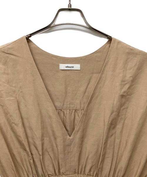 ebure（エブール）ebure (エブール) リネンブレンドワンピース ベージュ サイズ:SIZE 38の古着・服飾アイテム
