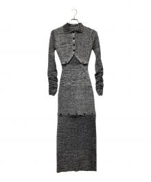 melt the lady（メルトザレディ）の古着「Button open round onepiece」｜グレー