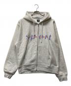 stussyステューシー）の古着「Dot sport zip hoodie」｜グレー