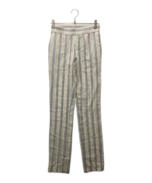 christian wijnants（クリスチャン ワイナンツ）christian wijnants (クリスチャン ワイナンツ) ストライプイージーパンツ ホワイト サイズ:36の古着・服飾アイテム
