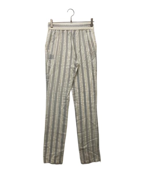 christian wijnants（クリスチャン ワイナンツ）christian wijnants (クリスチャン ワイナンツ) ストライプイージーパンツ ホワイト サイズ:36の古着・服飾アイテム