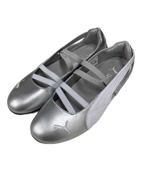PUMA（プーマ）PUMA (プーマ) スピードキャット バレエ メタリック スニーカー グレー サイズ:23.5の古着・服飾アイテム
