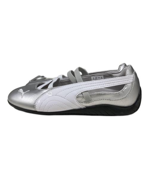 PUMA（プーマ）PUMA (プーマ) スピードキャット バレエ メタリック スニーカー グレー サイズ:23.5の古着・服飾アイテム