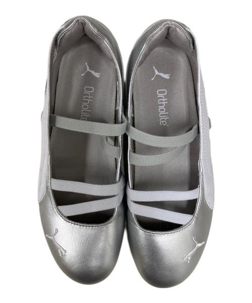 PUMA（プーマ）PUMA (プーマ) スピードキャット バレエ メタリック スニーカー グレー サイズ:23.5の古着・服飾アイテム