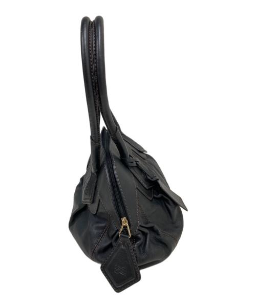 LANCEL（ランセル）LANCEL (ランセル) レザーハンドバッグ ブラックの古着・服飾アイテム