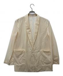 BEIGE（ベイジ）の古着「SPIGA / ショールカラーライトジャケット」｜ベージュ