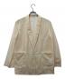 BEIGE（ベイジ）の古着「SPIGA / ショールカラーライトジャケット」｜ベージュ