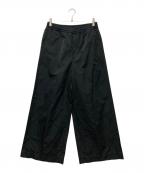 MM6 Maison Margielaエムエムシックスメゾンマルジェラ）の古着「ワイドイージーナイロンパンツ」｜ブラック