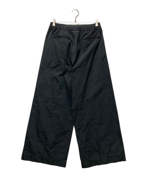 MM6 Maison Margiela（エムエムシックスメゾンマルジェラ）MM6 Maison Margiela (エムエムシックスメゾンマルジェラ) ワイドイージーナイロンパンツ ブラック サイズ:46の古着・服飾アイテム