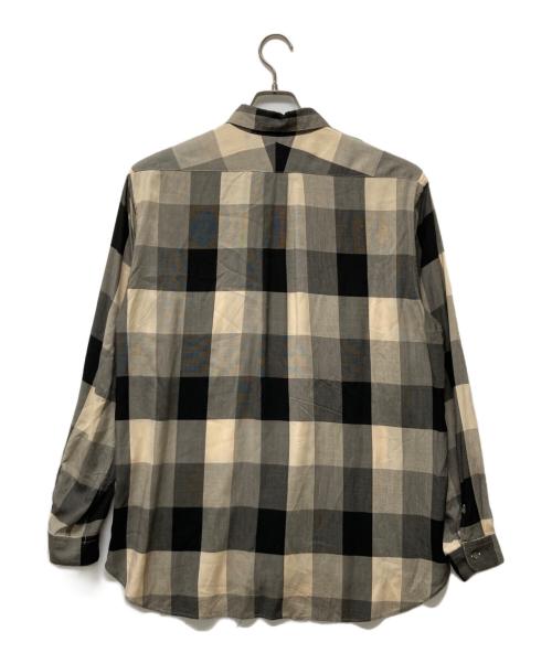 SUGARHILL（シュガーヒル）SUGARHILL (シュガーヒル) BLOCK CHECK ROUND-COLLAR SHIRT ブラック サイズ:2の古着・服飾アイテム