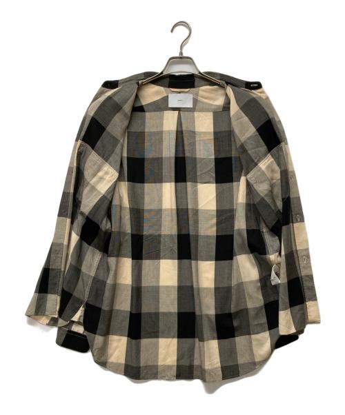 SUGARHILL（シュガーヒル）SUGARHILL (シュガーヒル) BLOCK CHECK ROUND-COLLAR SHIRT ブラック サイズ:2の古着・服飾アイテム