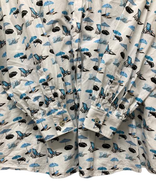 MaxMara（マックスマーラ）MaxMara (マックスマーラ) RABAT総柄シャツ ホワイト サイズ:42の古着・服飾アイテム