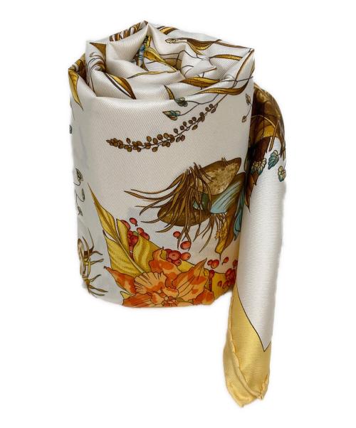 HERMES（エルメス）HERMES (エルメス) カレ90 Pythagore イエロー サイズ:---の古着・服飾アイテム