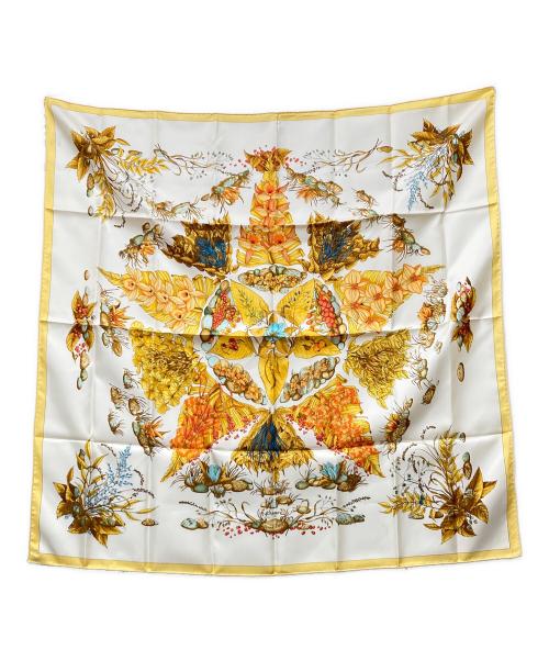 HERMES（エルメス）HERMES (エルメス) カレ90 Pythagore イエロー サイズ:---の古着・服飾アイテム