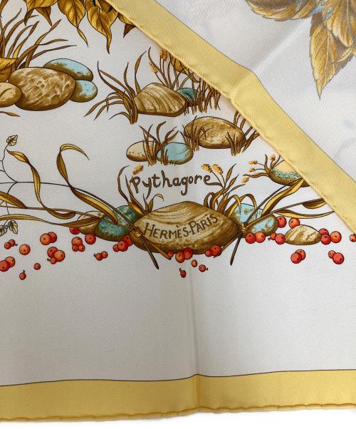 HERMES（エルメス）HERMES (エルメス) カレ90 Pythagore イエロー サイズ:---の古着・服飾アイテム