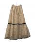 eimy istoire (エイミーイストワール) パールスタッズボリュームフレアスカート ベージュ サイズ:SIZE Free：6000円