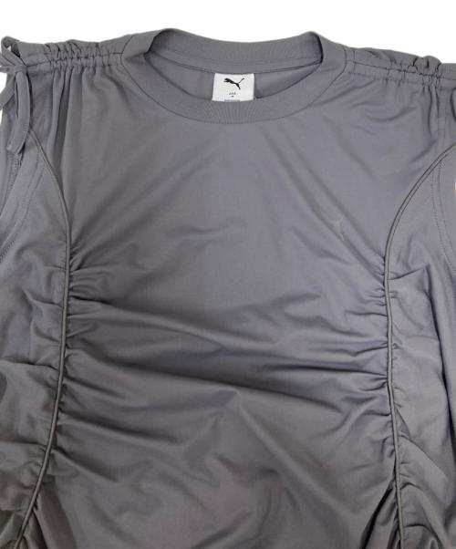 FRAY ID（フレイ アイディー）FRAY ID (フレイ アイディー) PUMA (プーマ) 【PUMA】パイピングデザインギャザーカットドレス グレー サイズ:SIZE 1 未使用品の古着・服飾アイテム