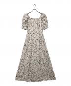 FRAY IDフレイ アイディー）の古着「フルーツプリント2wayオフショルワンピース」｜ホワイト