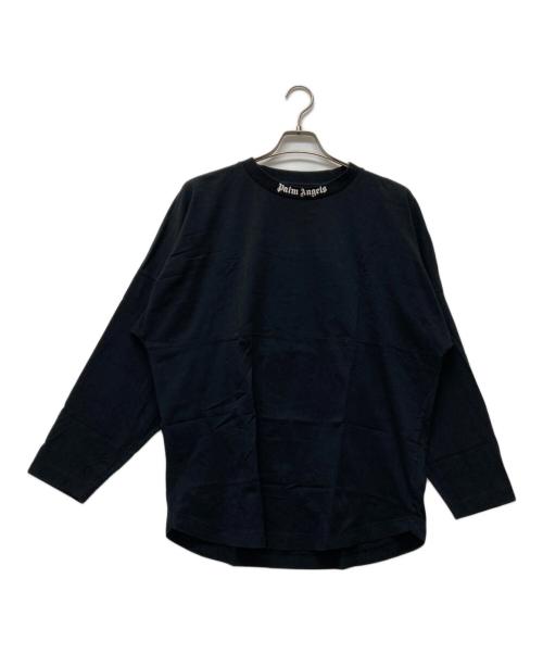 Palm Angels（パーム エンジェルス）Palm Angels (パーム エンジェルス) バックロゴプリントカットソー ブラック サイズ:Ｌの古着・服飾アイテム