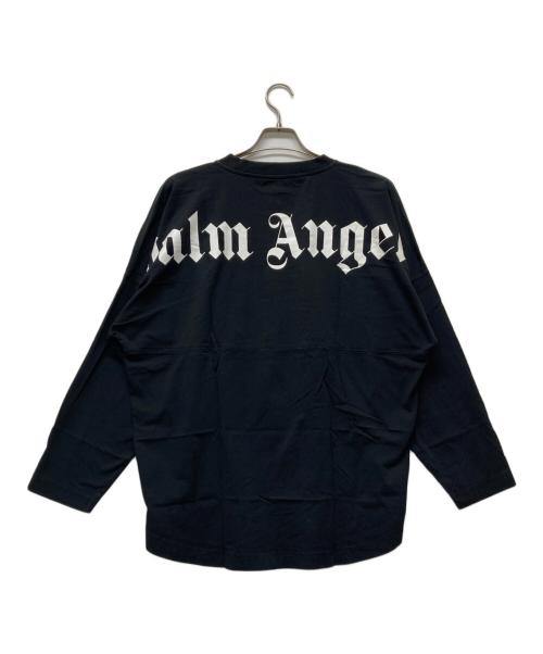 Palm Angels（パーム エンジェルス）Palm Angels (パーム エンジェルス) バックロゴプリントカットソー ブラック サイズ:Ｌの古着・服飾アイテム