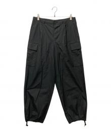 ATON（エイトン）の古着「NATURAL DYED WEATHER EASY CARGO PANTS」｜ブラック