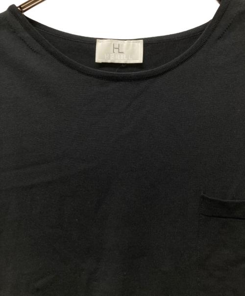 HERILL（ヘリル）HERILL (ヘリル) Suvincotton Highgauge-T ブラック サイズ:3の古着・服飾アイテム