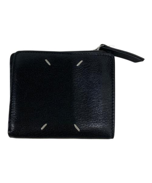 Maison Margiela（メゾンマルジェラ）Maison Margiela (メゾンマルジェラ) ゴートレザー 2つ折り ウォレット ブラックの古着・服飾アイテム