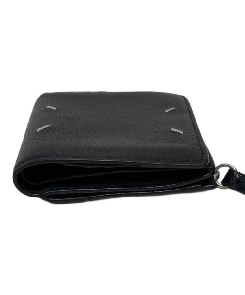 Maison Margiela（メゾンマルジェラ）Maison Margiela (メゾンマルジェラ) ゴートレザー 2つ折り ウォレット ブラックの古着・服飾アイテム