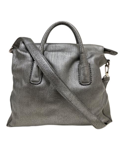 HIROFU（ヒロフ）HIROFU (ヒロフ) 2WAYバッグ シルバーの古着・服飾アイテム