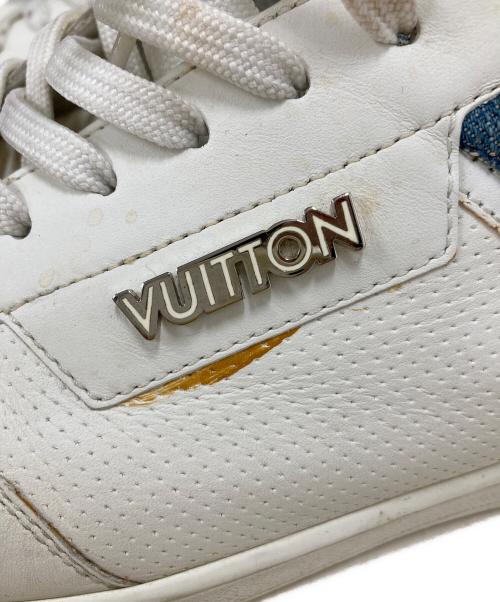 LOUIS VUITTON（ルイ ヴィトン）LOUIS VUITTON (ルイ ヴィトン) ルクセンブルク・ライン/ローカットスニーカー インディゴ×ホワイト サイズ:7 1/2の古着・服飾アイテム