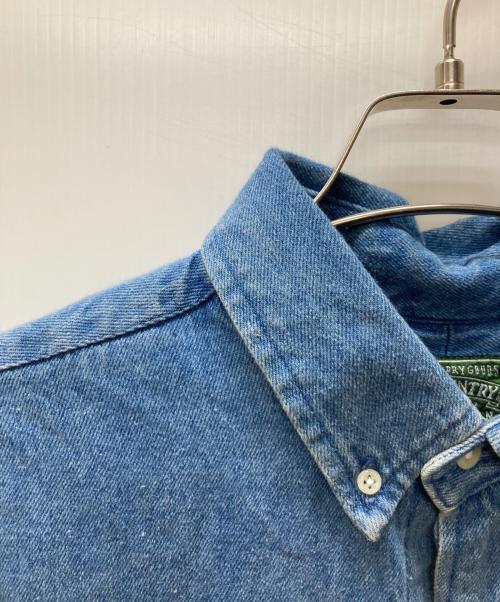 POLO COUNTRY（ポロカントリー）POLO COUNTRY (ポロカントリー) デニムシャツ インディゴ サイズ:Ⅿの古着・服飾アイテム