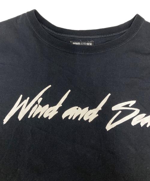 WIND AND SEA（ウィンダンシー）WIND AND SEA (ウィンダンシー) YOHJI YAMAMOTO (ヨウジヤマモト) Signature-style logo Long Sleeve T-shirt ブラック サイズ:SIZE 3の古着・服飾アイテム