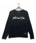 WIND AND SEA（ウィンダンシー）の古着「Signature-style logo Long Sleeve T-shirt」｜ブラック