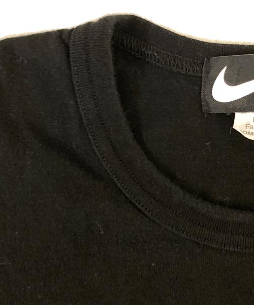 BLACK COMME des GARCONS（ブラックコムデギャルソン）BLACK COMME des GARCONS (ブラックコムデギャルソン) NIKE (ナイキ) 綿天竺 NIKE メッセージプリント ブラック サイズ:Ｓの古着・服飾アイテム