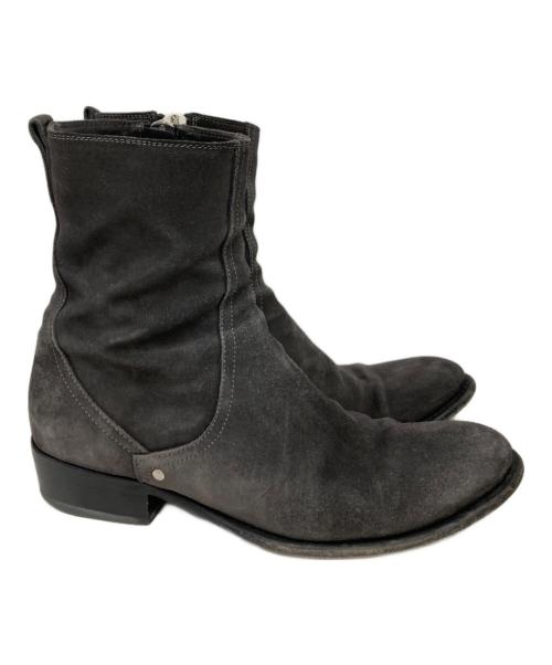 DIOR HOMME（ディオール オム）Dior Homme (ディオール オム) スウェードサイドジップブーツ グレー サイズ:40の古着・服飾アイテム