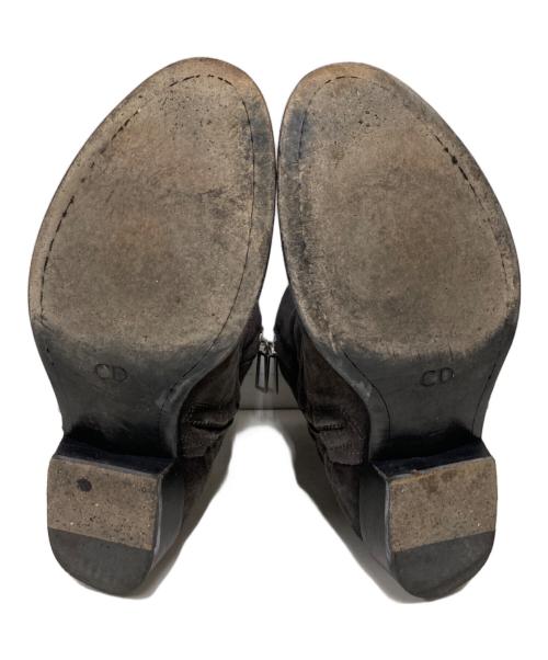 DIOR HOMME（ディオール オム）Dior Homme (ディオール オム) スウェードサイドジップブーツ グレー サイズ:40の古着・服飾アイテム