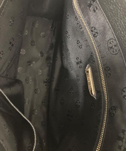 TORY BURCH（トリーバーチ）TORY BURCH (トリーバーチ) オールレザートートバッグ ブラックの古着・服飾アイテム