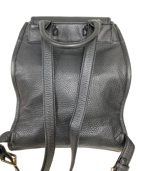 TORY BURCH（トリーバーチ）TORY BURCH (トリーバーチ) ペブルオールレザーリュック ブラックの古着・服飾アイテム