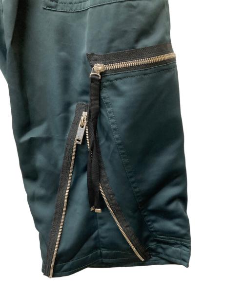 TAAKK（ターク）TAAKK (ターク) サテンカーゴジップパンツ グリーン サイズ:1の古着・服飾アイテム