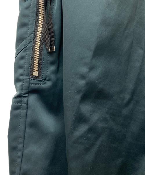 TAAKK（ターク）TAAKK (ターク) サテンカーゴジップパンツ グリーン サイズ:1の古着・服飾アイテム