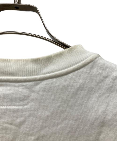 MM6 Maison Margiela（エムエムシックスメゾンマルジェラ）MM6 Maison Margiela (エムエムシックスメゾンマルジェラ) ロゴクルーネックスウェット ホワイト サイズ:XSの古着・服飾アイテム