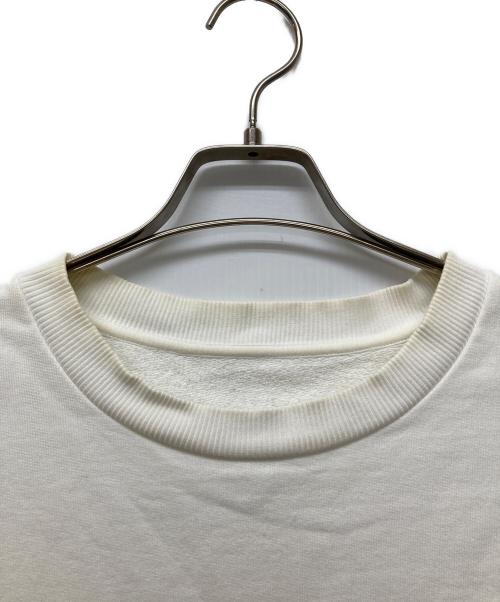 MM6 Maison Margiela（エムエムシックスメゾンマルジェラ）MM6 Maison Margiela (エムエムシックスメゾンマルジェラ) ロゴクルーネックスウェット ホワイト サイズ:XSの古着・服飾アイテム