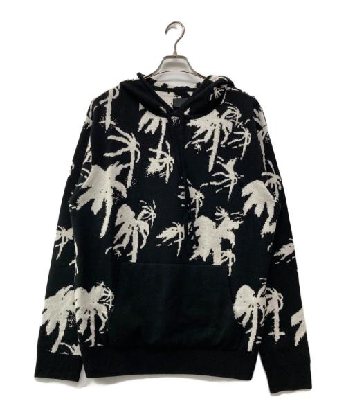 RtA（アールティーエー）RTA (アールティーエー) PALM TREE KNIT HOODIE ブラック サイズ:XLの古着・服飾アイテム
