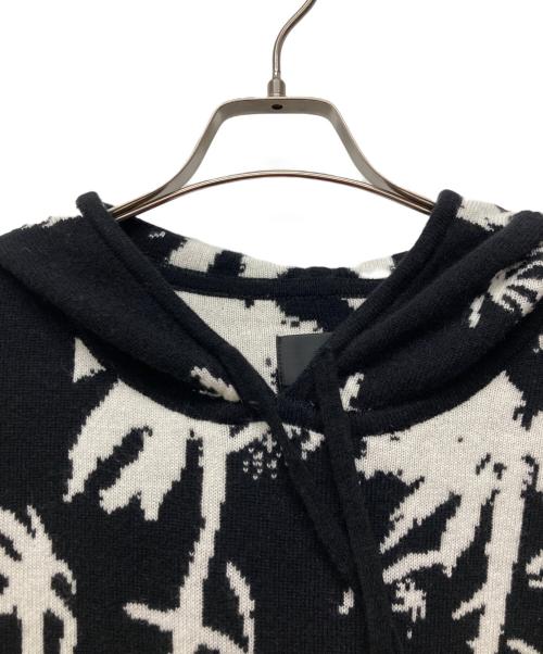 RtA（アールティーエー）RTA (アールティーエー) PALM TREE KNIT HOODIE ブラック サイズ:XLの古着・服飾アイテム