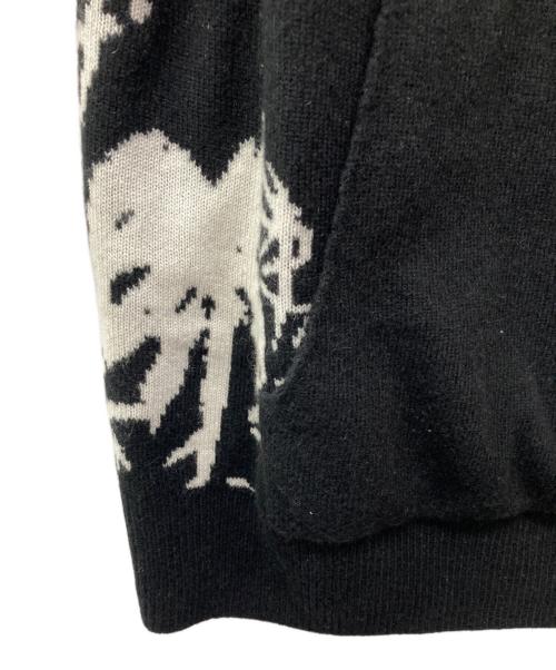 RtA（アールティーエー）RTA (アールティーエー) PALM TREE KNIT HOODIE ブラック サイズ:XLの古着・服飾アイテム