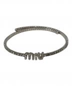 MIU MIUミュウミュウ）の古着「クリスタルチョーカー」｜シルバー