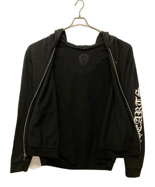 CHROME HEARTS（クロムハーツ）CHROME HEARTS (クロムハーツ) SWTSHRT HD ZIP CHプラス ジップパーカー ブラック サイズ:SIZE XLの古着・服飾アイテム